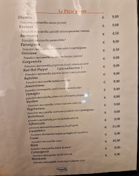 Carte du Ristorante Pizzeria Gina à Cupramontana