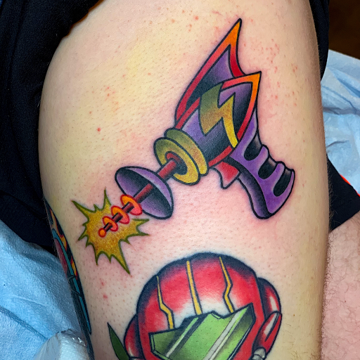 Explore boyfriend name tattoos ideas, creative tattoo ideas in Senoia, available at Messenger Tattoo Studio