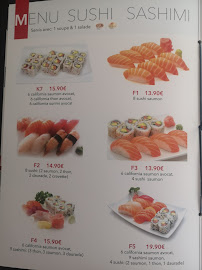 Carte du Z Sushi à Bagneux