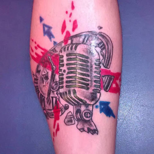 Explore leg flower tattoo ideas, creative tattoo ideas in Richmond, available at Art Period llc Tattoos and Artwork by Leigh Odom