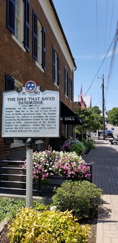 The Dike that Saved Dandridge Historical Marker