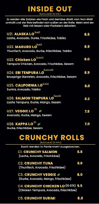 Menu / carte de TAMI - Sushi Bar à Stendal