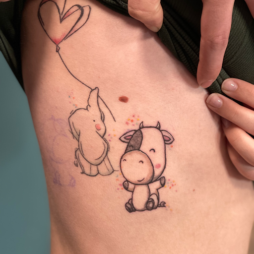 Explore baby tattoo ideas for dad, creative tattoo ideas in Goose Creek, available at Red Kirin Tattoo