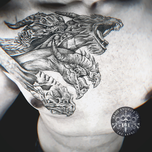 Explore perspective tattoo ideas, creative tattoo ideas in Bronx, available at Brass Knuckles Ink Tattoo Studio