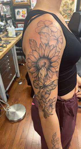 Explore truck tattoo ideas, creative tattoo ideas in Crystal Lake, available at Dark Heart Tattoo