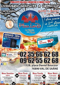 Menu du Pizzaland Val-de-Saâne à Val-de-Saâne