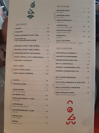 Restaurant italien Corso Kléber à Paris (le menu)