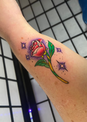 Explore astronomy tattoo ideas, creative tattoo ideas in Modesto, available at Dying Art Tattoo