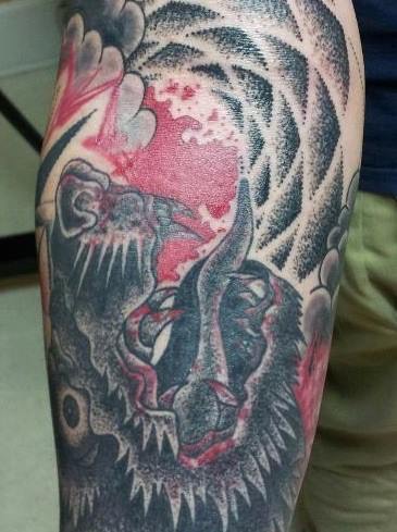 Explore crime scene tattoo ideas, creative tattoo ideas in Asheboro, available at Blue Luna Tattoo Company, LLC