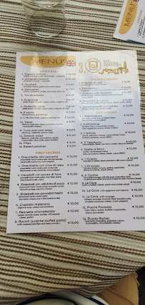 Dottoni 3.0 à Matera menu