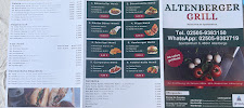 Pizzeria, Altenberg Grill à Altenberge carte