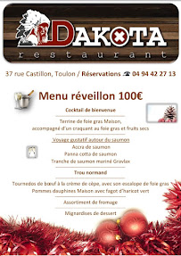 Restaurant Dakota à Toulon (la carte)