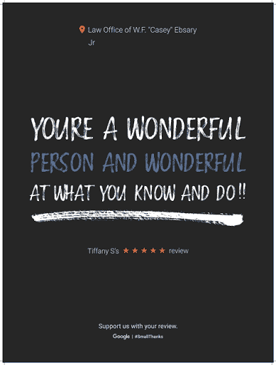 Criminal Justice Attorney «Law Office of W.F. Casey Ebsary Jr», reviews and photos