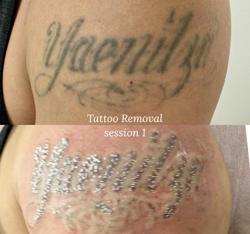 Explore butterfly shoulder tattoo ideas, creative tattoo ideas in Savannah, available at Haute Brows. Cosmetic Tattoo