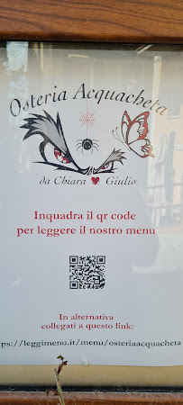 Restaurant toscan L'OSTERIA ACQUACHETA pranzo e cena tutti i giorni esluso il martedì e mercoledì L'OSTESSA E L'OSTE AUGURANO BUONA VITA à Montepulciano - menu / carte