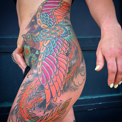 Explore tattoo sleeve filler ideas, creative tattoo ideas in North Charleston, available at Blu Gorilla Tattoo