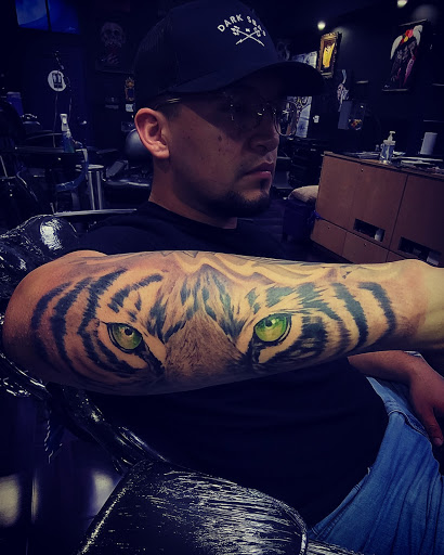 Explore big flower tattoo ideas, creative tattoo ideas in Los Angeles, available at Jackies Tattoo & Hair Design
