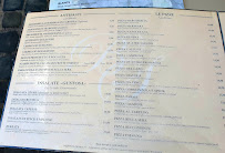 Menu du Le Bella Sera à Fontainebleau