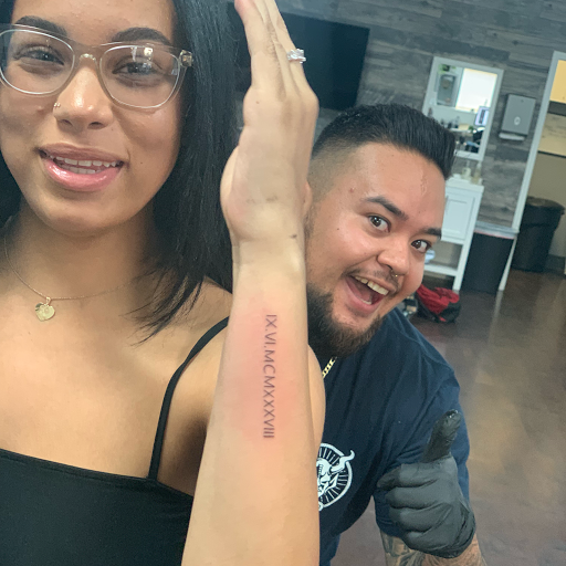 Explore grandfather clock tattoo ideas, creative tattoo ideas in Fontana, available at Iconiq Tattoo Studio