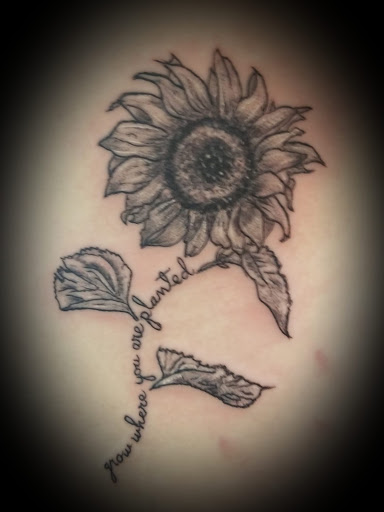 Explore man leg tattoo ideas, creative tattoo ideas in Charlottesville, available at Mystic Tattoo and Body Piercing