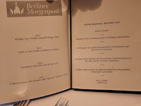 Menu / carte de Restaurant Balthazar 2 à Berlin