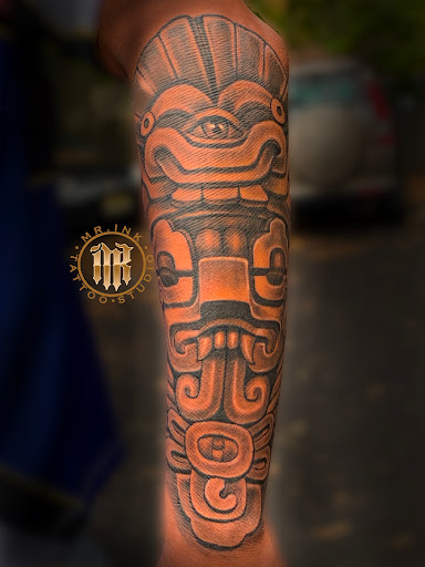 Explore ribbon tattoo ideas, creative tattoo ideas in Pine Brook, available at Mr Ink Tattoo Studio