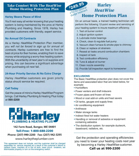 Septic System Service «Harley Plumbing & Heating», reviews and photos, 142 Farm Rd, Bangor, ME 04401, USA