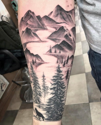 Explore branch tattoo ideas, creative tattoo ideas in Denver, available at Think Tank Tattoo