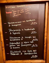 Menu / carte de Landgasthaus Zur Post à Solingen