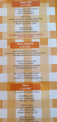 Restaurant La Marmite De Mamie à Le Havre - menu / carte