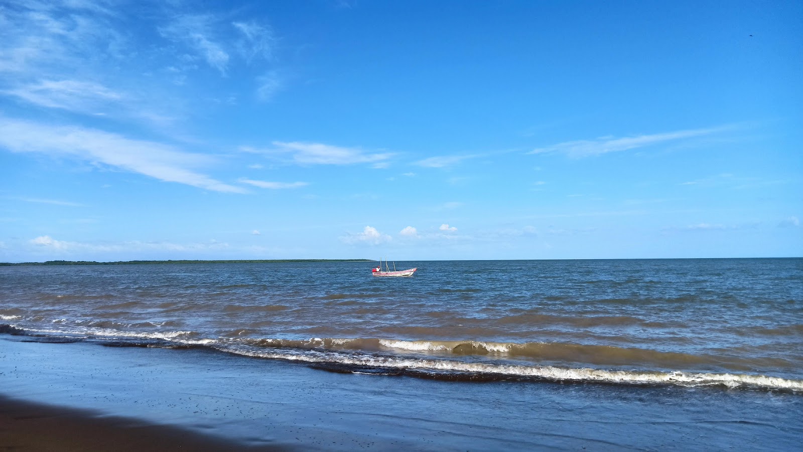 Salado Beach的照片 带有宽敞的海岸