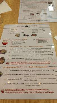 Restaurant japonais authentique Umami Ramen à Boulogne-Billancourt (la carte)