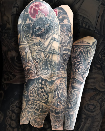 Find tattoo ideas for zodiac signs for your next unique tattoo in Lombard at New Hope Tattoo