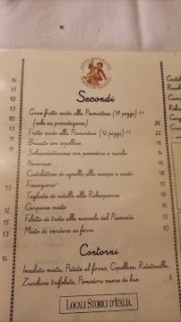 Porto di Savona à Turin menu