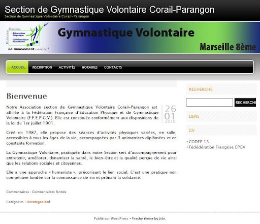 Gymnastique Volontaire Corail-Parangon Marseille 8ème