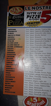 Menu / carte de Il gusto della Pizza à Pontirolo Nuovo