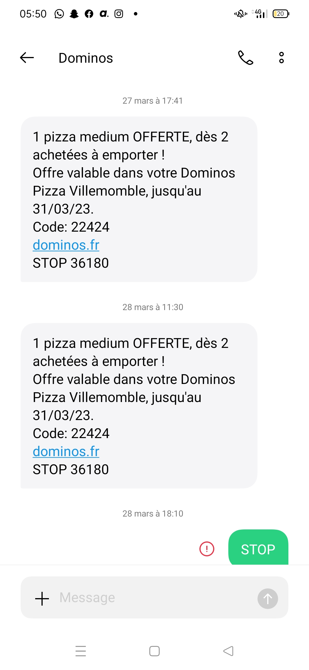 Photo n° 1 de l'avis de shemsa. fait le 09/04/2023 à 03:58