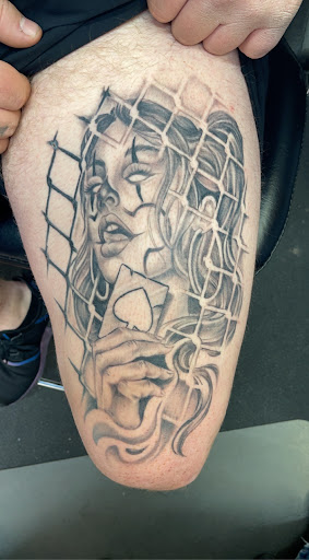 Explore tattoo word ideas for men, creative tattoo ideas in Chicago, available at THE TAT CAVE