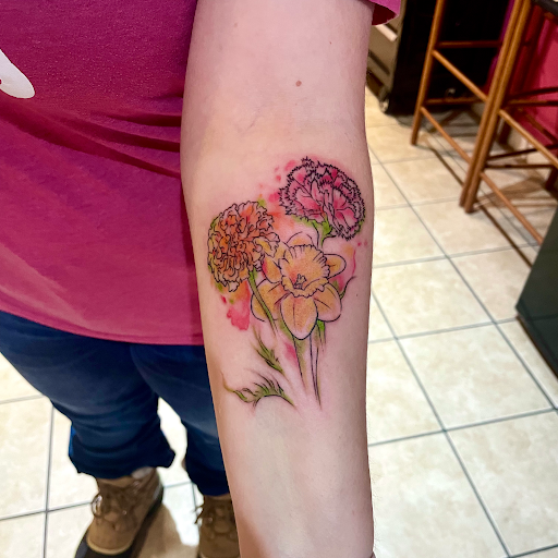 Explore tanjiro tattoo ideas, creative tattoo ideas in Berwick, available at Truth Custom Tattoo, Design & Gallery