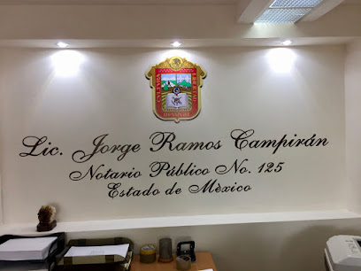 Lic. Jorge Ramos Campirán - Notaría Publica 125 del Estado de Mexico