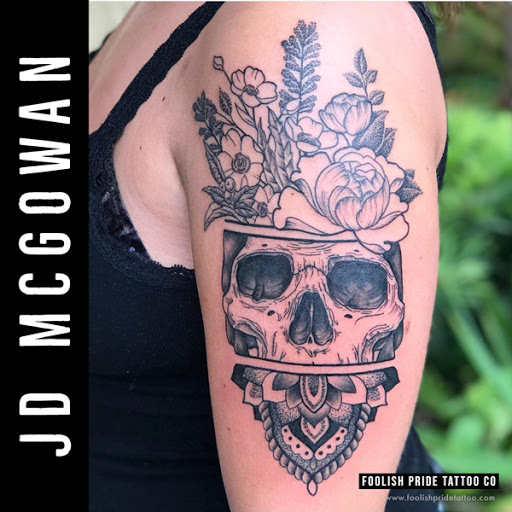 Explore bro tattoos ideas, creative tattoo ideas in Saint Petersburg, available at Foolish Pride Tattoo Co.