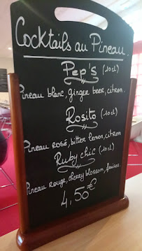 Le Lion d'Or à Gémozac menu