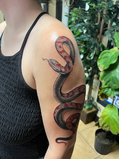 Explore tattoo ideas men upper arm, creative tattoo ideas in Saint Petersburg, available at Buku Tattoo Studio