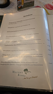 Restaurant Gaststätte Waldhaus Reißig à Plauen (le menu)