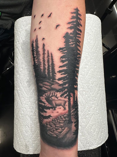 Explore first child tattoo ideas for dad, creative tattoo ideas in Addison, available at Cat Tattoo