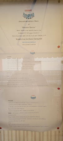 Menu du Ristorante Moderno di Peirotti Fabrizio E C SAS à Carrù