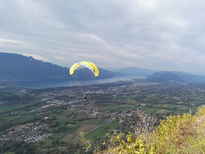 Décollage parapente à Verel-Pragondran