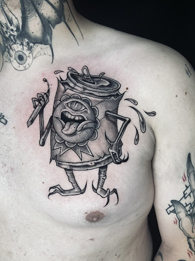 Explore religious cross tattoo ideas, creative tattoo ideas in Albuquerque, available at Blacklist Tattoo Parlour Tattoo Shop in Albuquerque