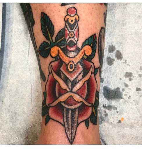 Explore thin blue line tattoo ideas, creative tattoo ideas in Newburgh, available at Millennium Tattoo