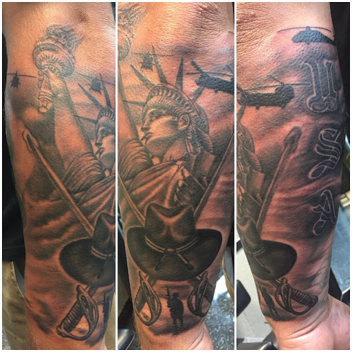 Explore manatee tattoo ideas, creative tattoo ideas in Overland Park, available at Aftershock Tattoo Co.